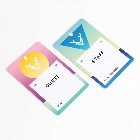 carte du personnel exquis pour visiter l'enregistrement