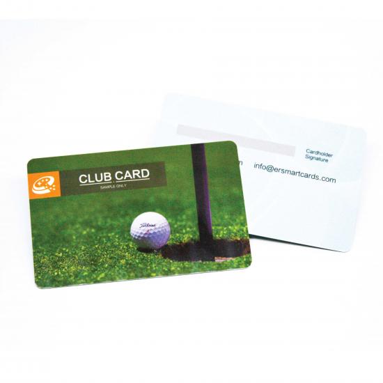 carte de membre de club de golf avec impression de processus avancée